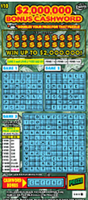 ‘$2MM Bonus Cashword Scratch-Off' lottery game (Photo by Florida Lottery)